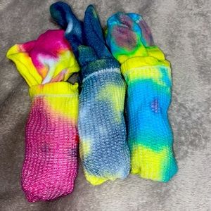 Neon Ty-dy Socks (3 pairs)